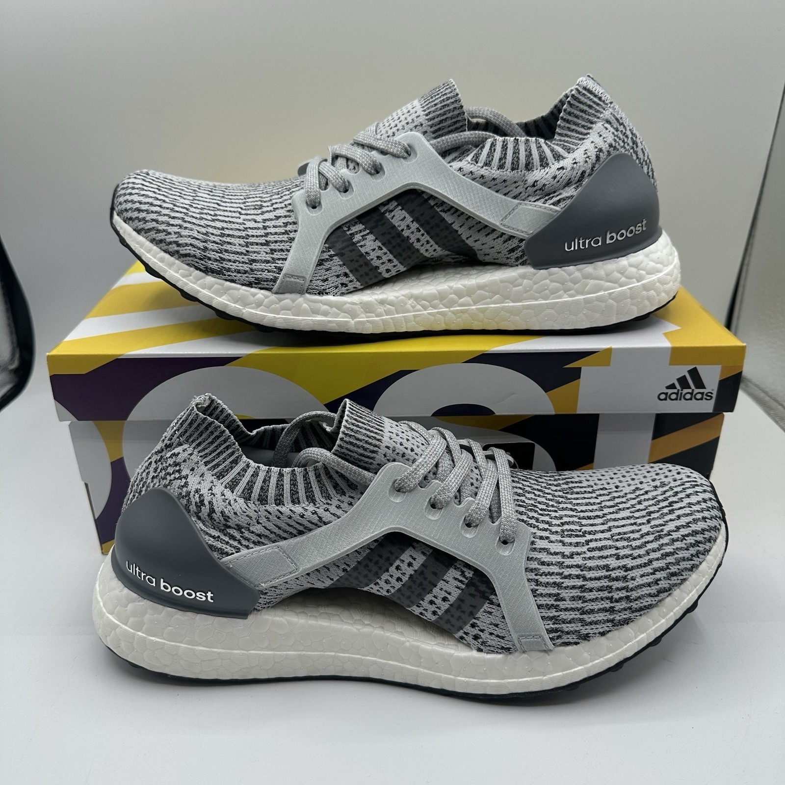 Adidas Ultraboost X Shoes Women's Size 9 Grey Silver Running Sneakers Bb1695